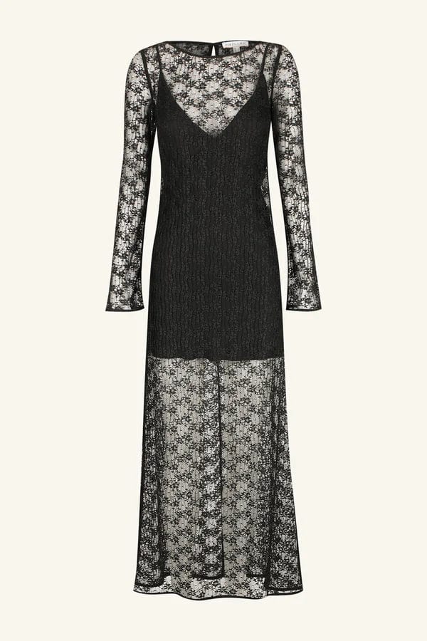 Shona Joy Dresses - Event Shona Joy | Sol Lace Long Sleeve Midi Dress