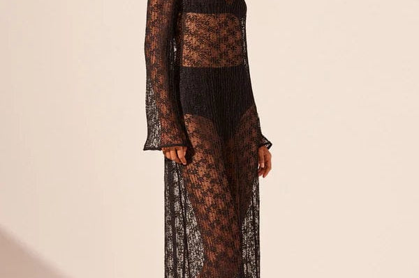 Shona Joy Dresses - Event Shona Joy | Sol Lace Long Sleeve Midi Dress