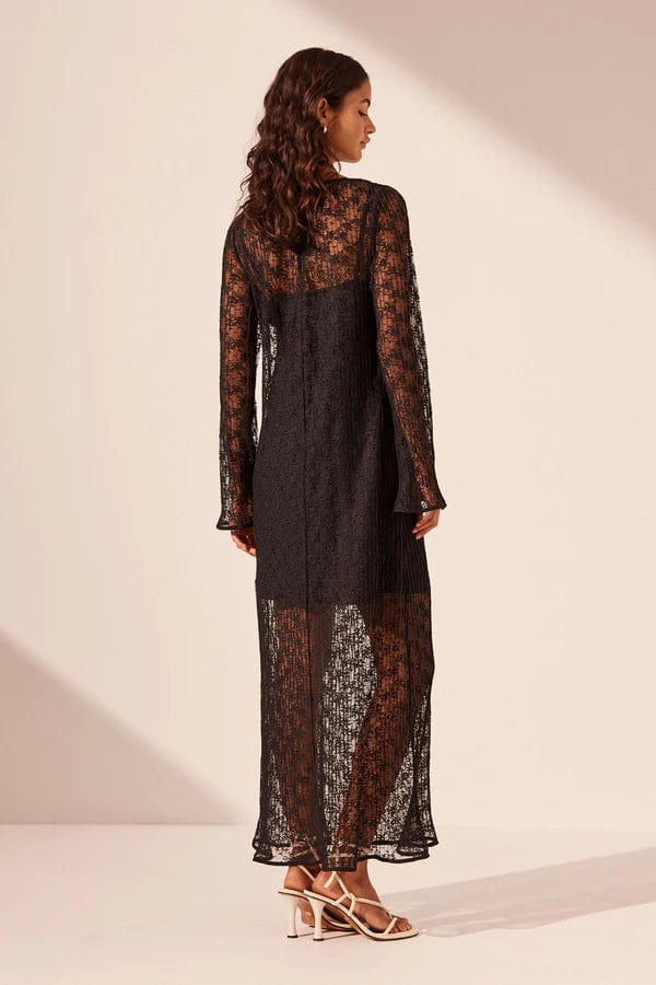 Shona Joy Dresses - Event Shona Joy | Sol Lace Long Sleeve Midi Dress