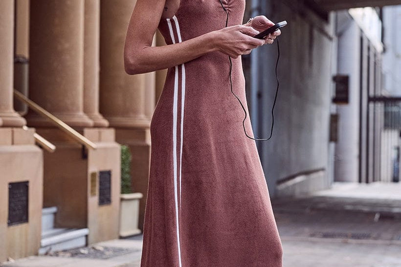 Spell Dresses - Casual Luciana Terry Maxi Dress - Chocolate