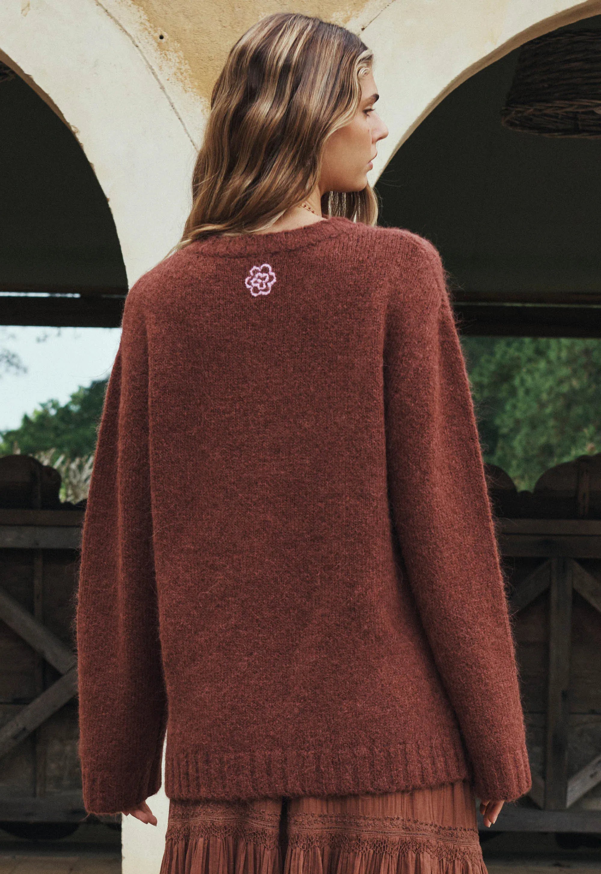 Spell Knits Plum & Lucy Sweater - Cocoa