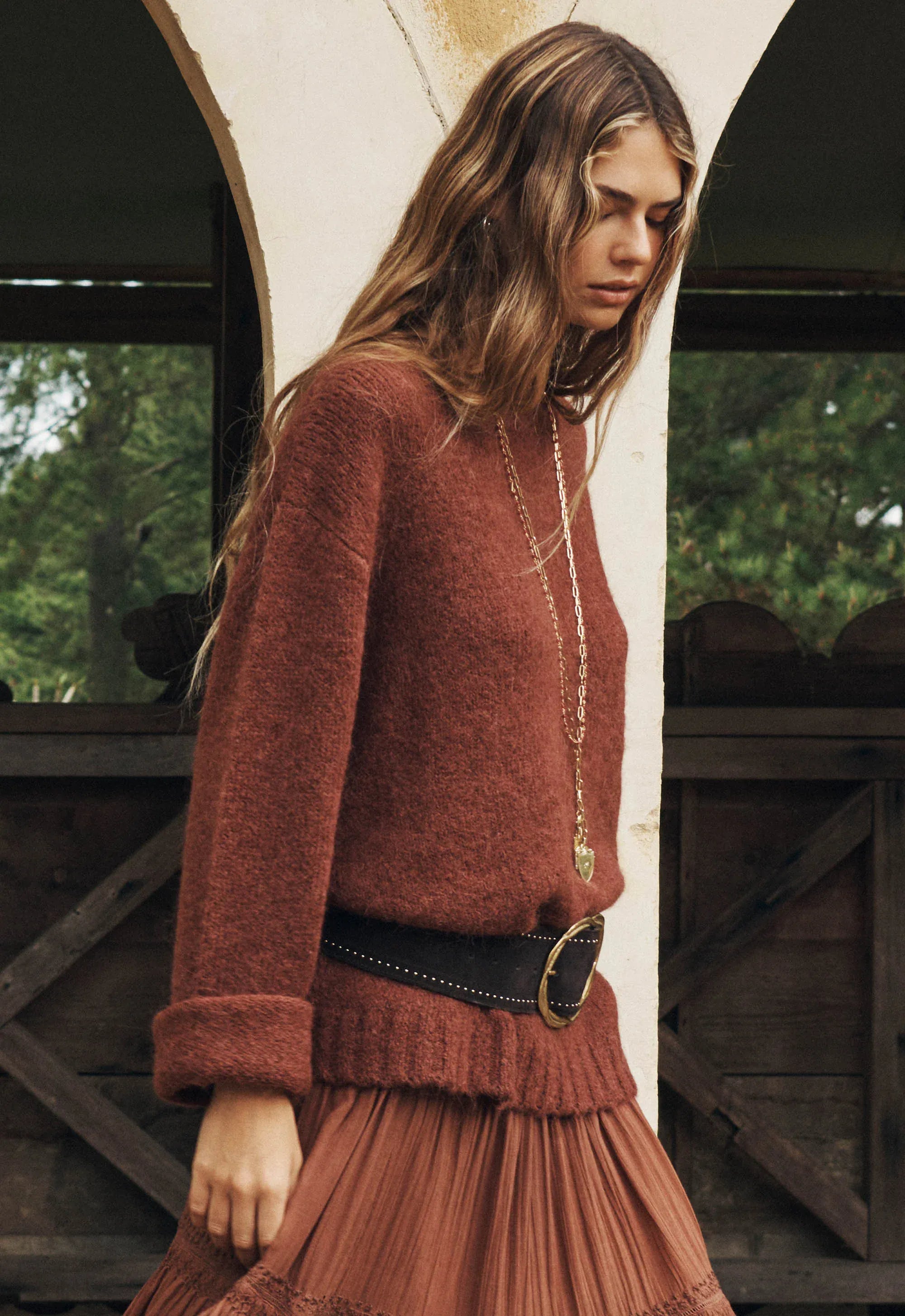 Spell Knits Plum & Lucy Sweater - Cocoa