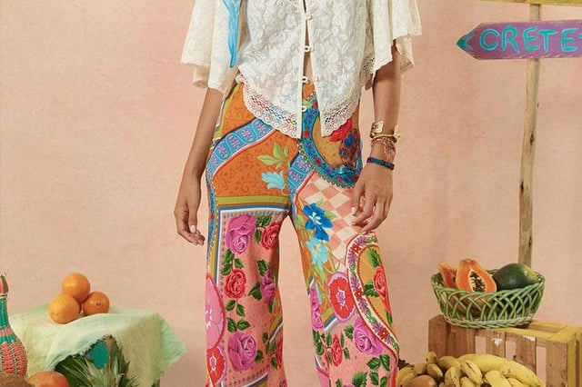 Spell Pants - Boho Aphrodite Bias Pant - Rose