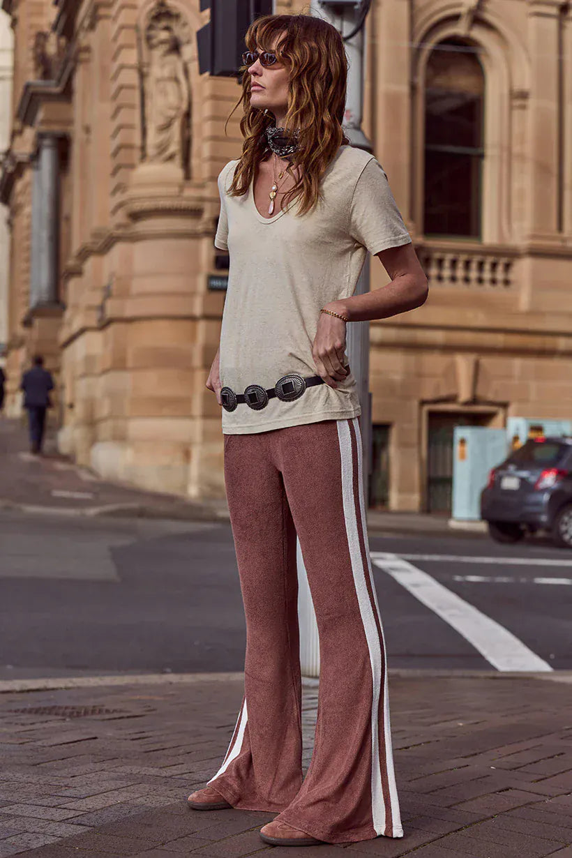 Spell Pants - Casual Luciana Terry Flares - Chocolate