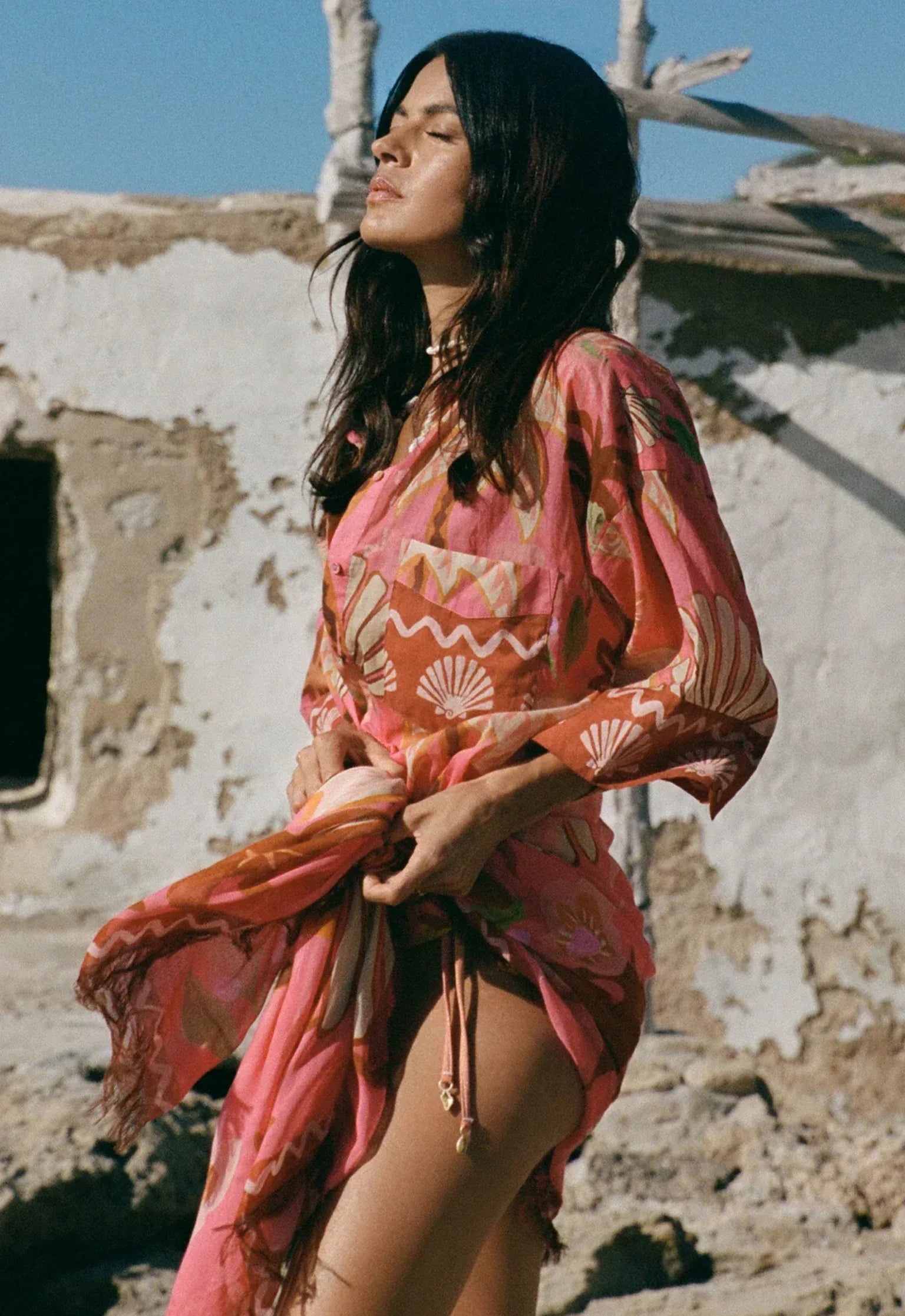 Spell Shirts - Boho Oceana Shirt - Coral