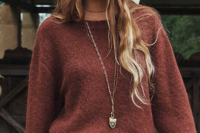 Spell Sweaters Plum & Lucy Sweater - Cocoa