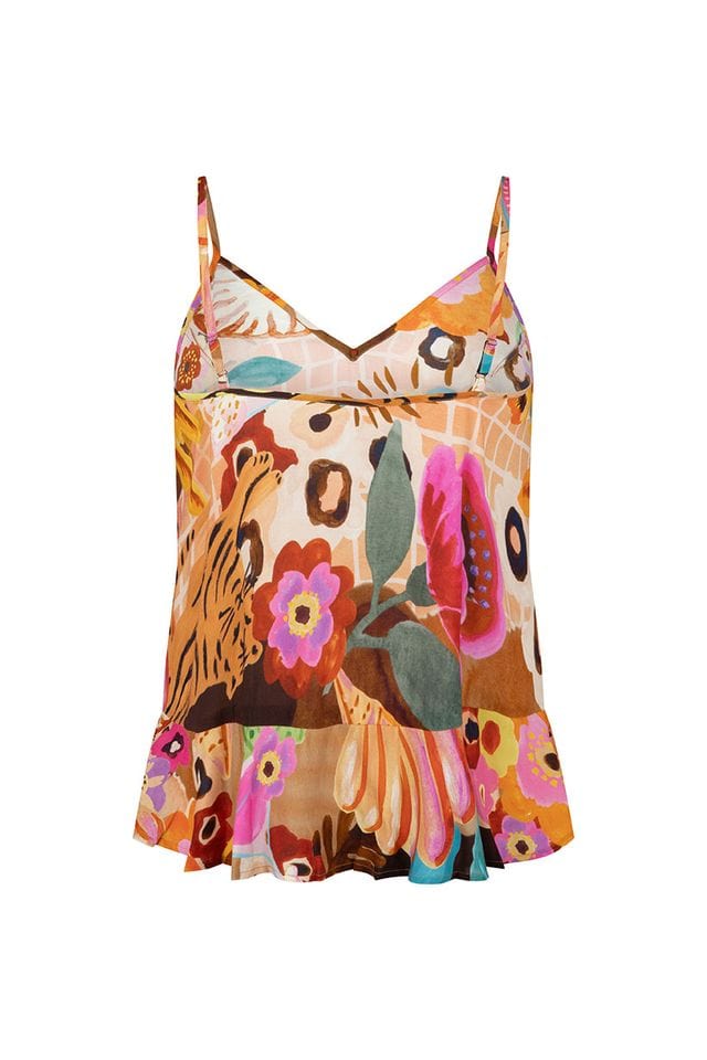 Spell Tops - Boho Birth Of Venus Cami - Caramel