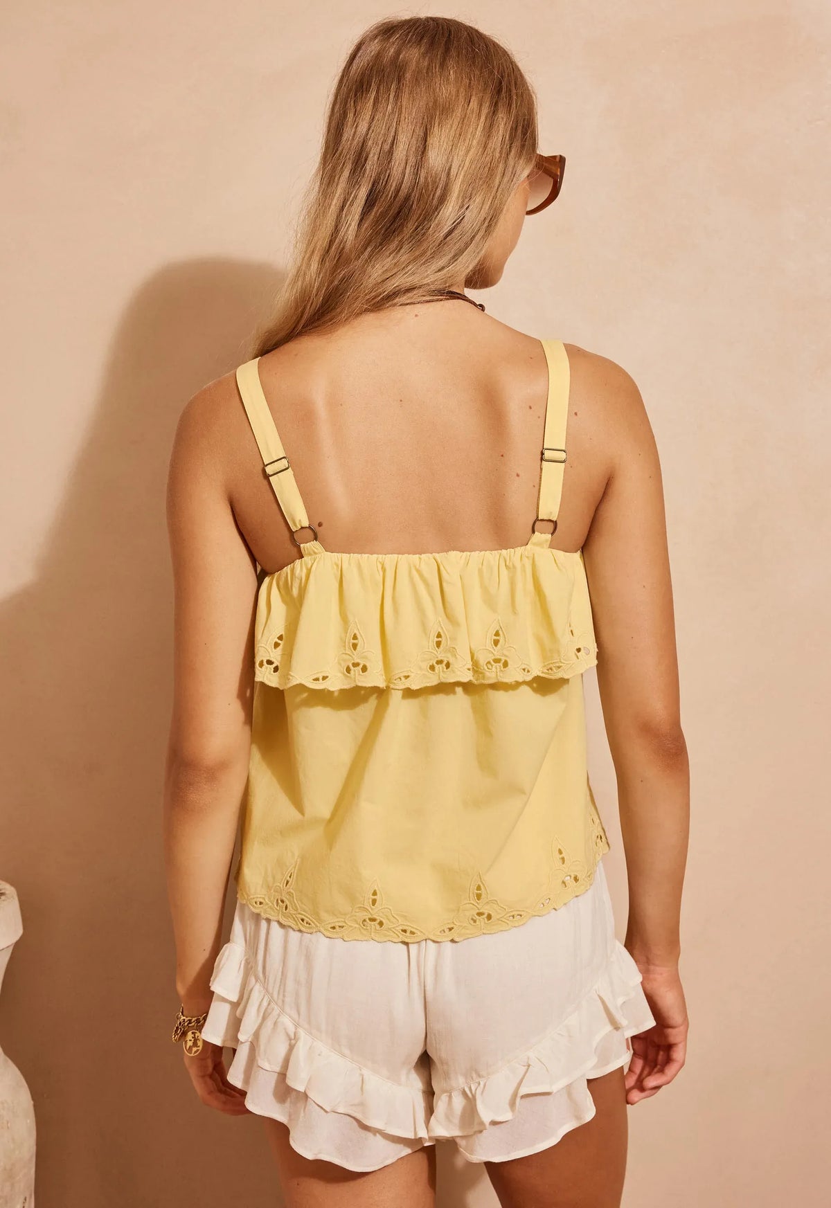 Spell Tops - Boho Fleur De Lis Cami - Citrus Sun