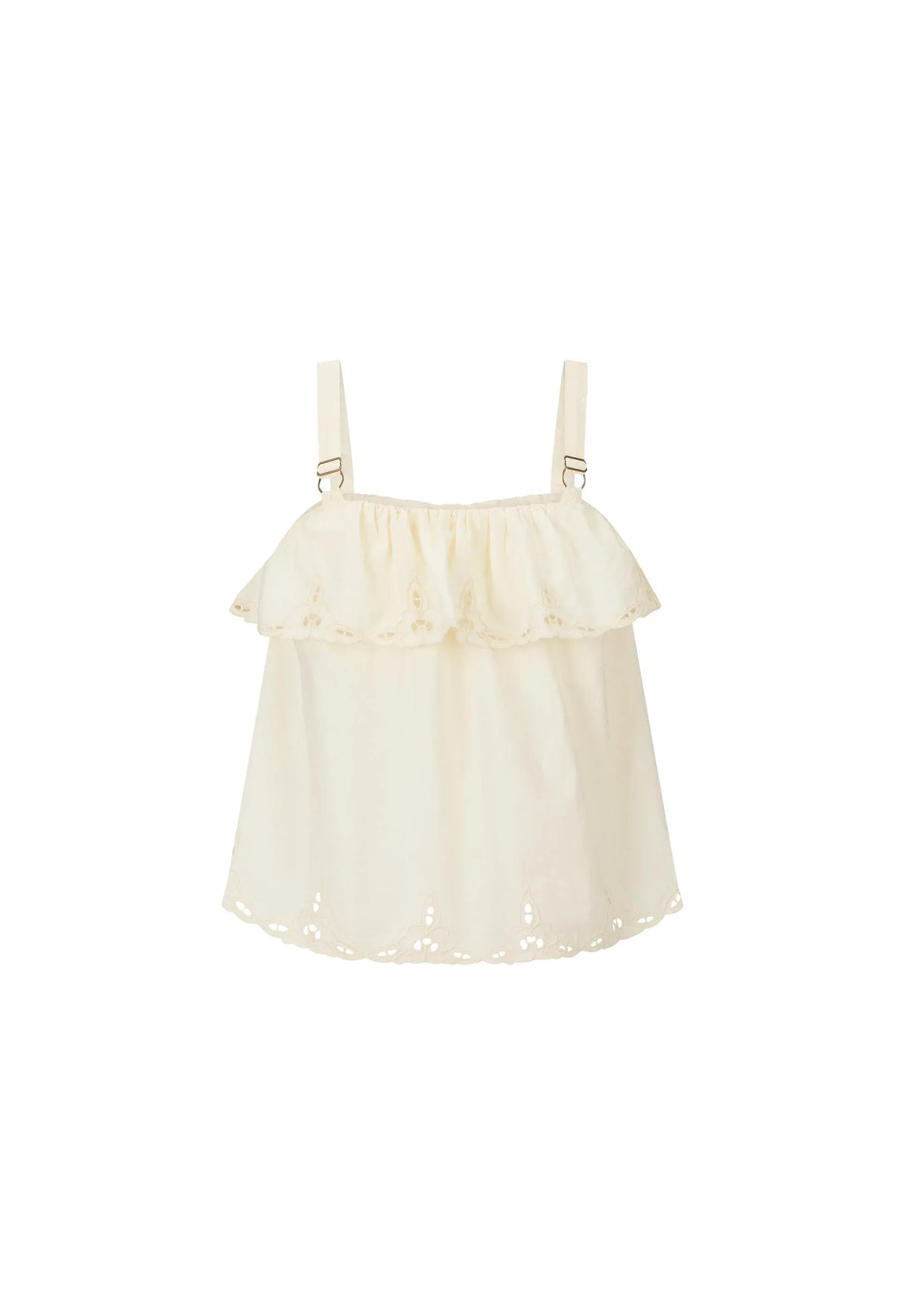 Spell Tops - Boho Fleur De Lis Cami - Ivory