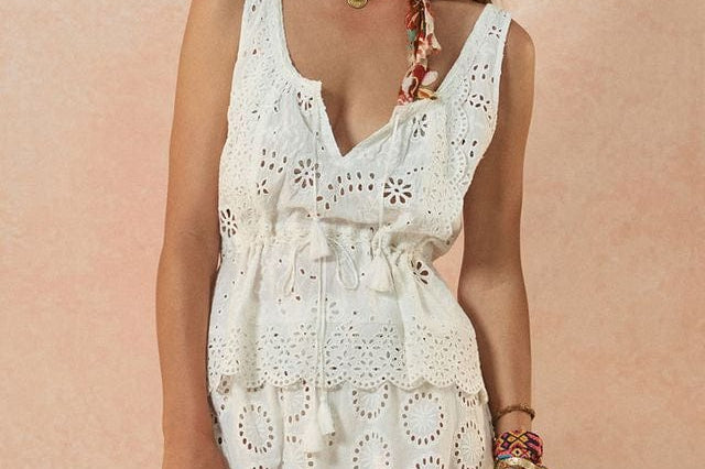 Spell Tops - Boho Yaya Lace Cali - Antique White