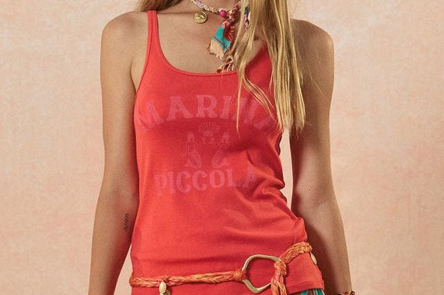Spell Tops - Tanks Marina Piccola Singlet - Poppy