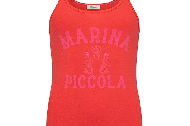 Spell Tops - Tanks Marina Piccola Singlet - Poppy