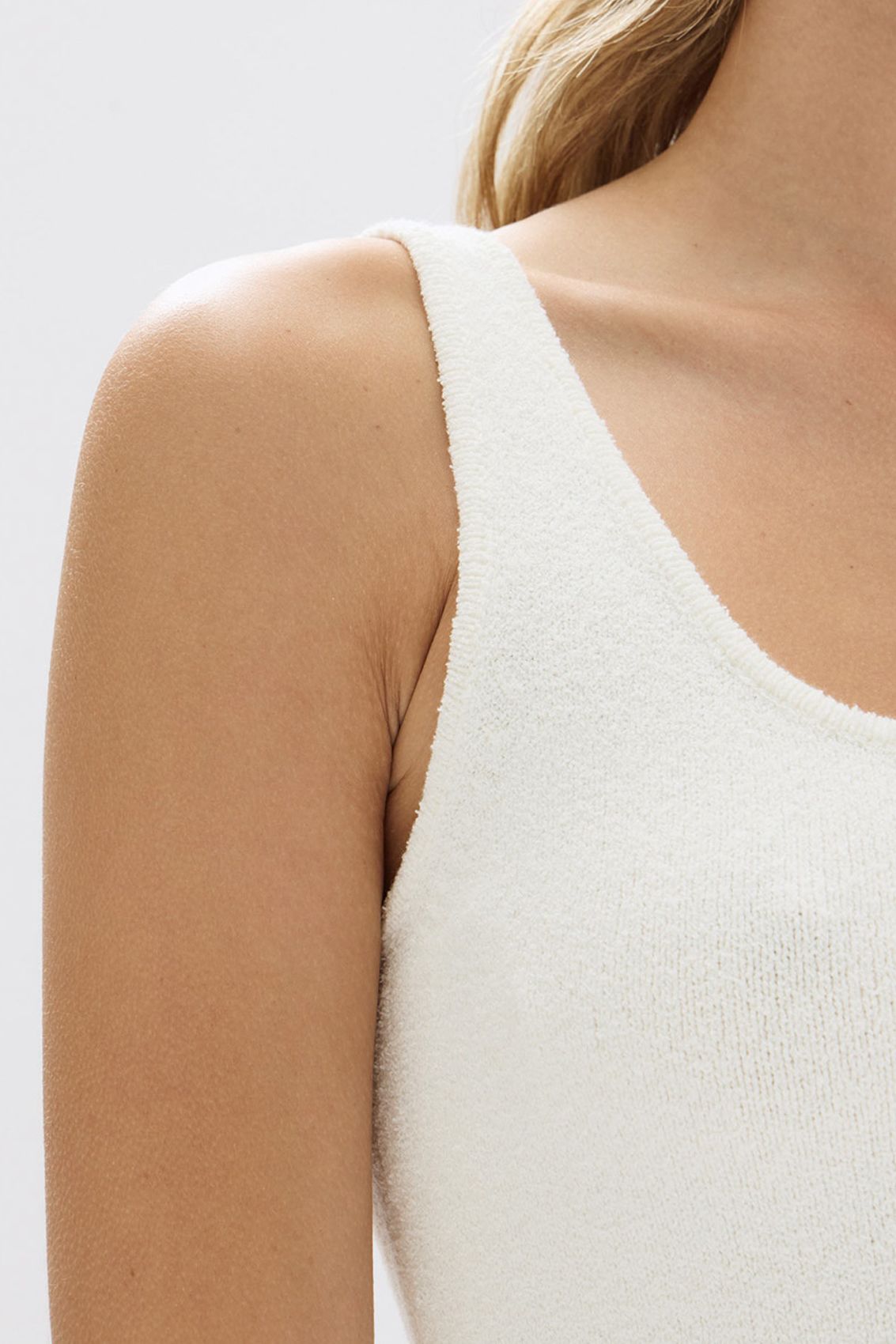 Assembly Label | Odette Boucle Knit Tank - White