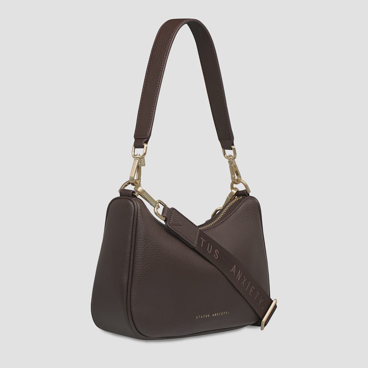 Status Anxiety Bags Look Both Ways - Cocoa/ Brushed Gold