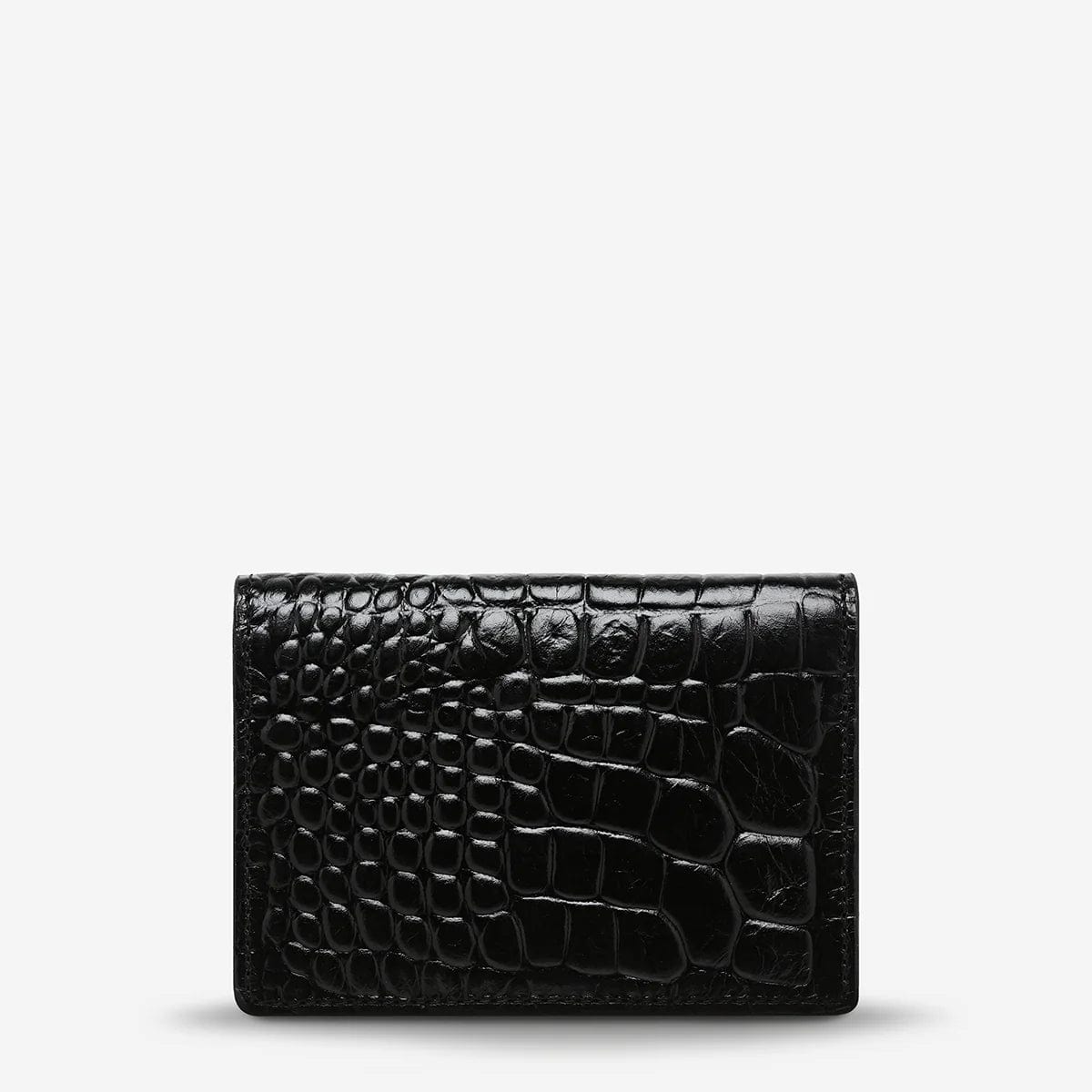 Status Anxiety Bags Status Anxiety | Easy Does It - Black Croc Emboss