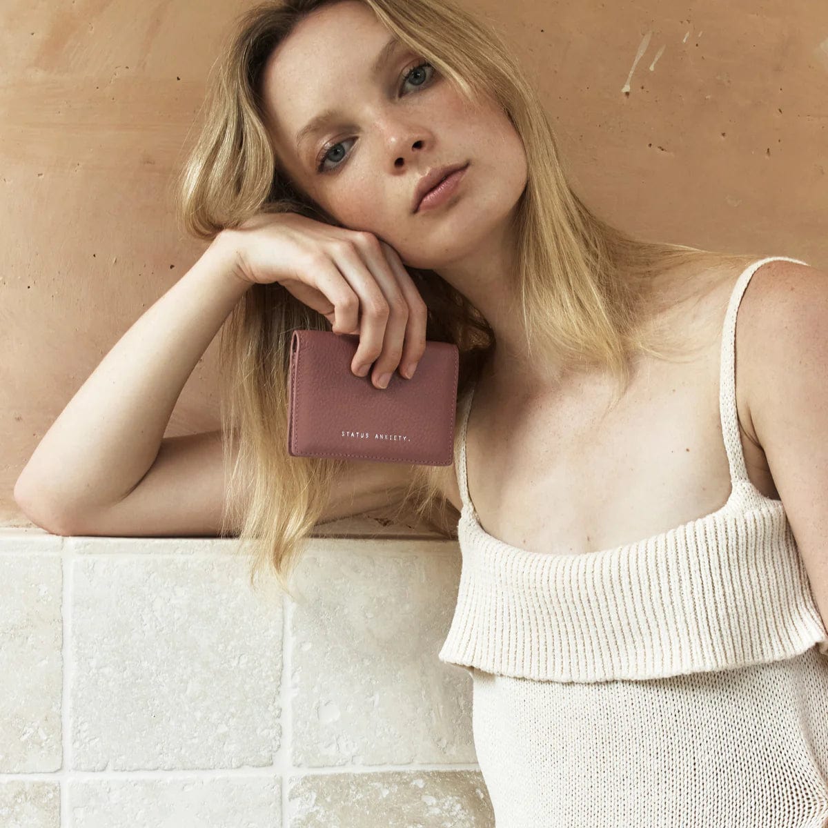 Status Anxiety Bags Status Anxiety | Easy Does It Wallet - Dusty Pink