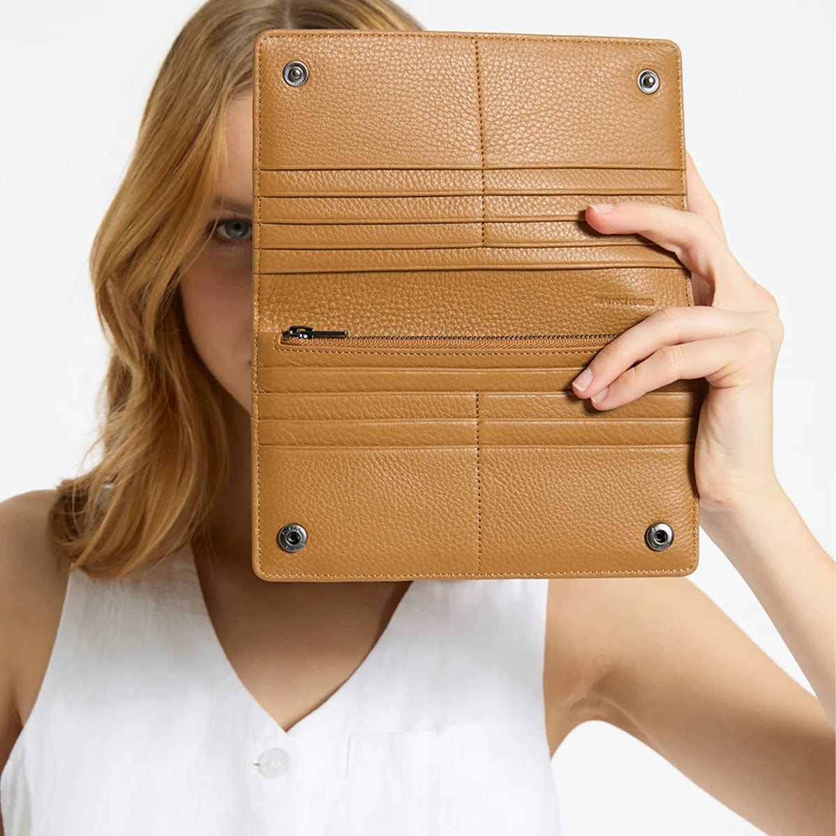Status Anxiety Bags Status Anxiety | Living Proof Wallet - Tan