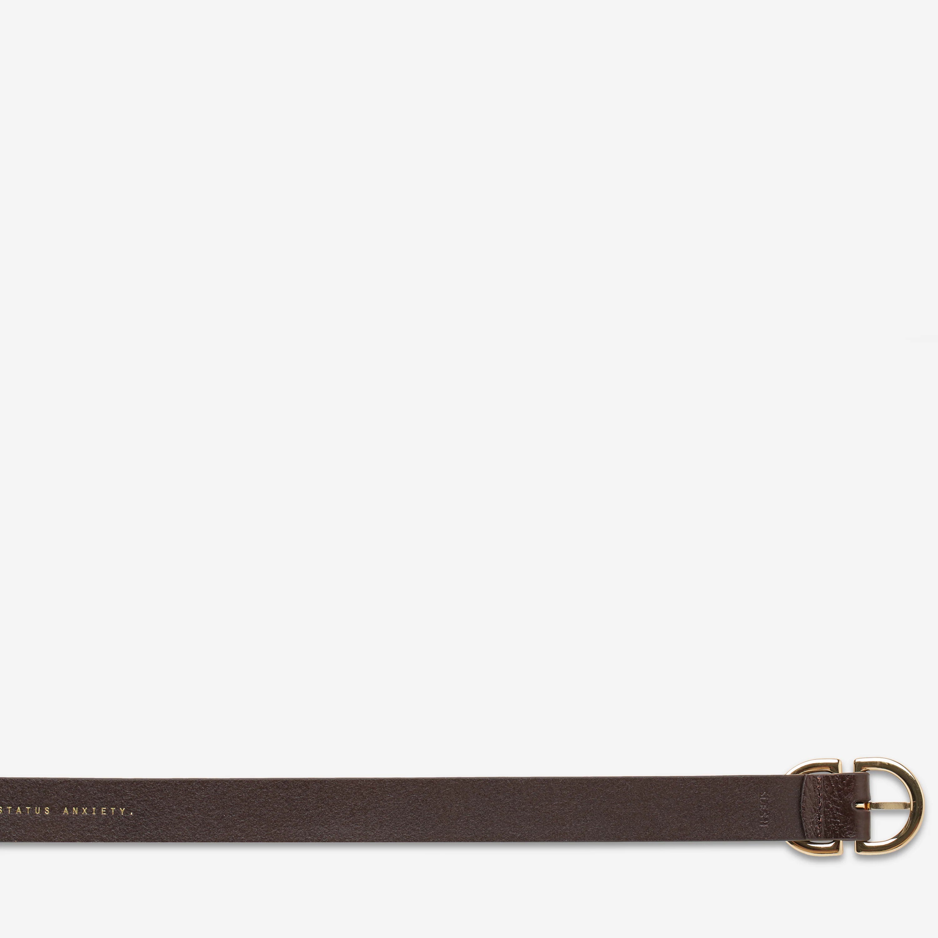 Status Anxiety | In Reverse Belt - Choc/Gold