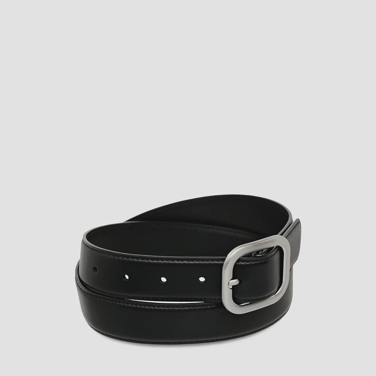 Status Anxiety Belts Falling Quiet - Black Nappa/Silver