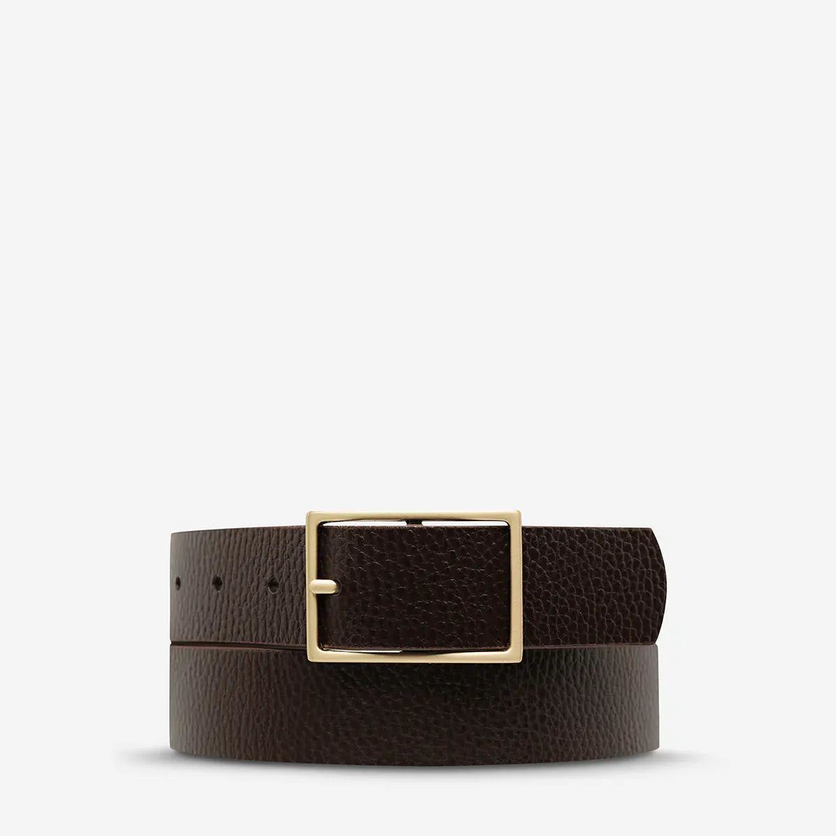 Status Anxiety Belts Getting Real ML - Choc/Gold