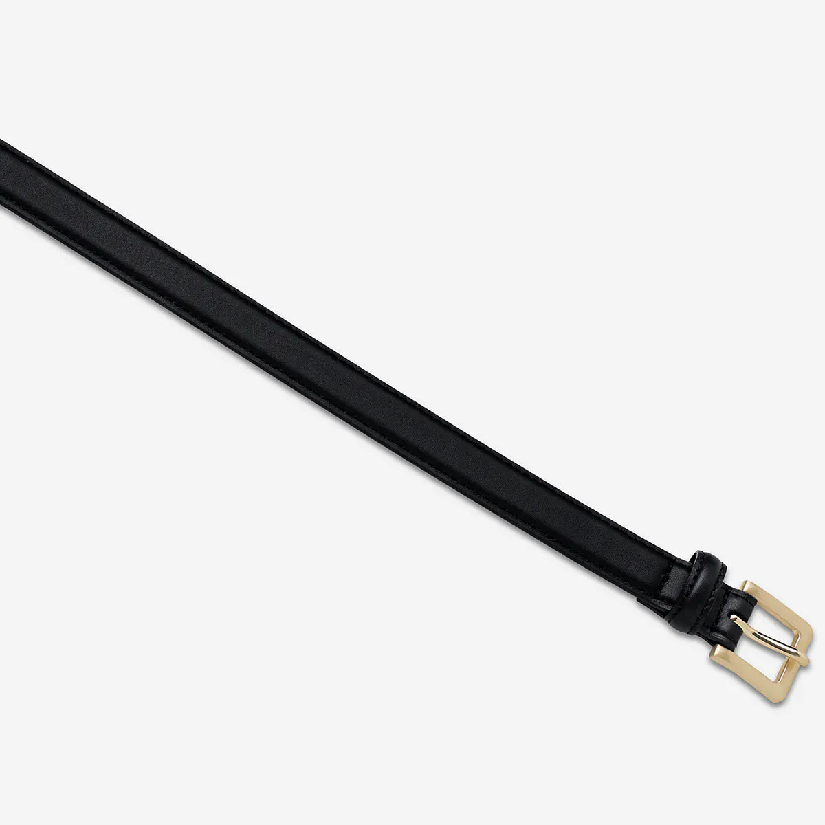 Status Anxiety Belts In Your Eyes - Black Nappa/ Gold