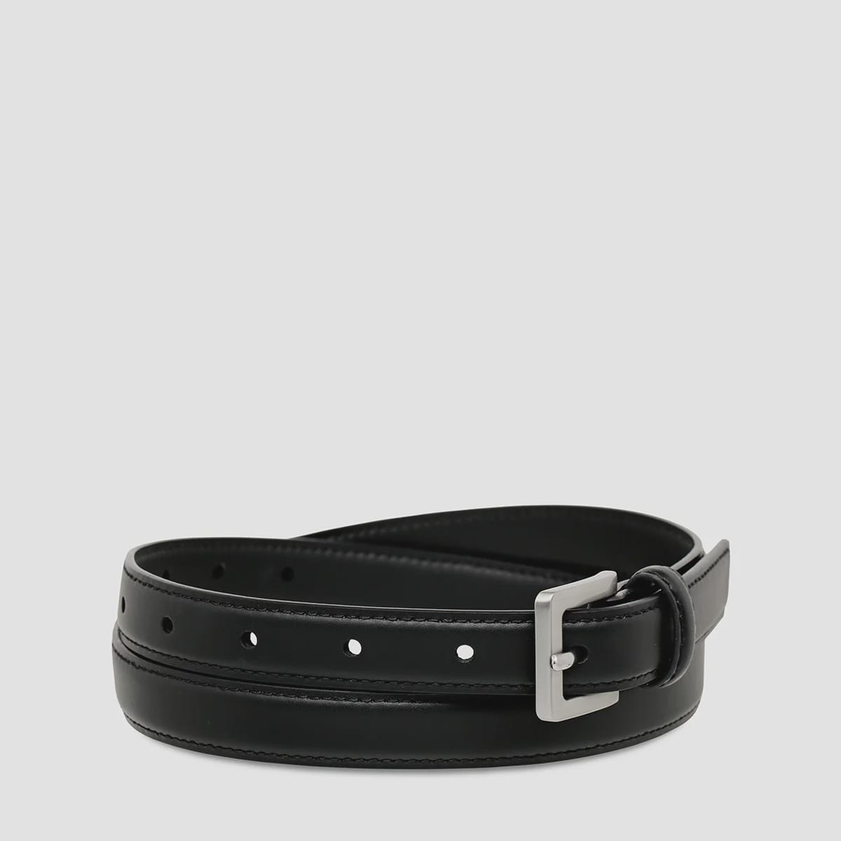 Status Anxiety Belts In Your Eyes - Black Nappa/Silver