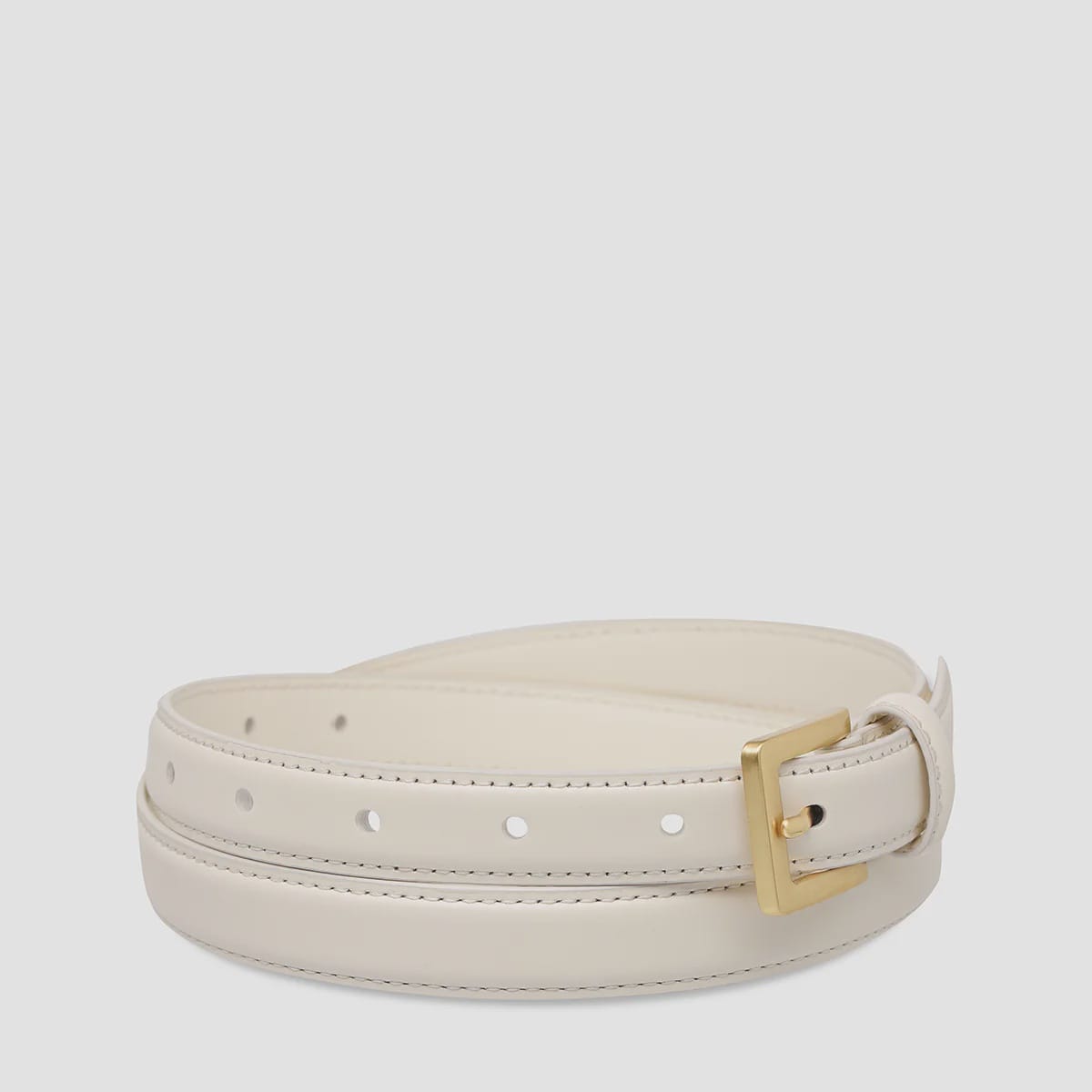 Status Anxiety Belts In Your Eyes - Ivory Nappa/Gold