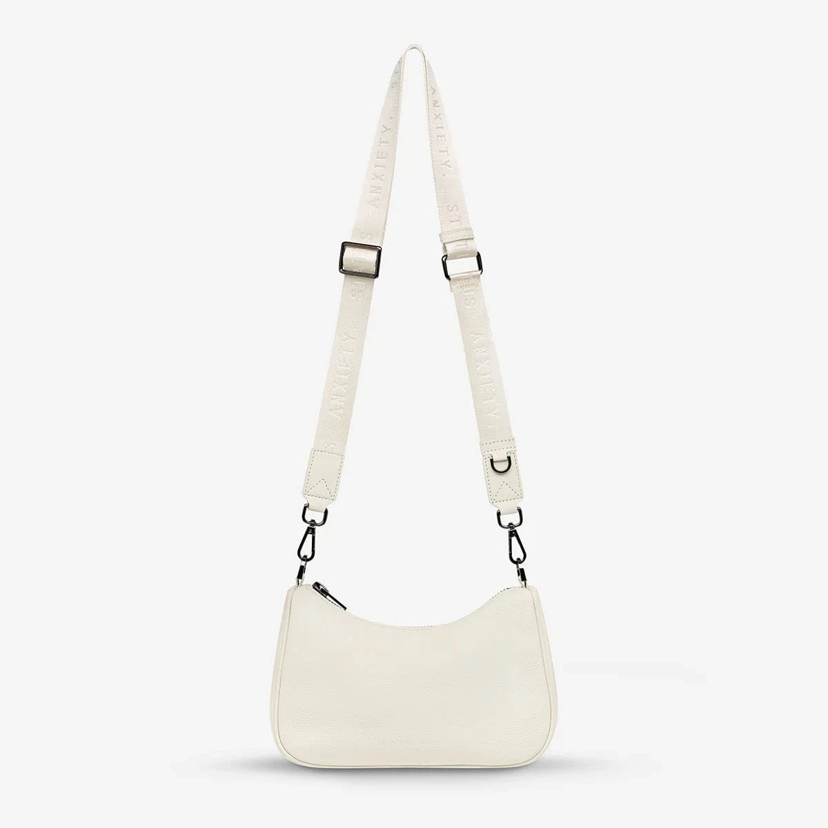 Status Anxiety Handbags - Small Status Anxiety | Look Both Ways - Chalk