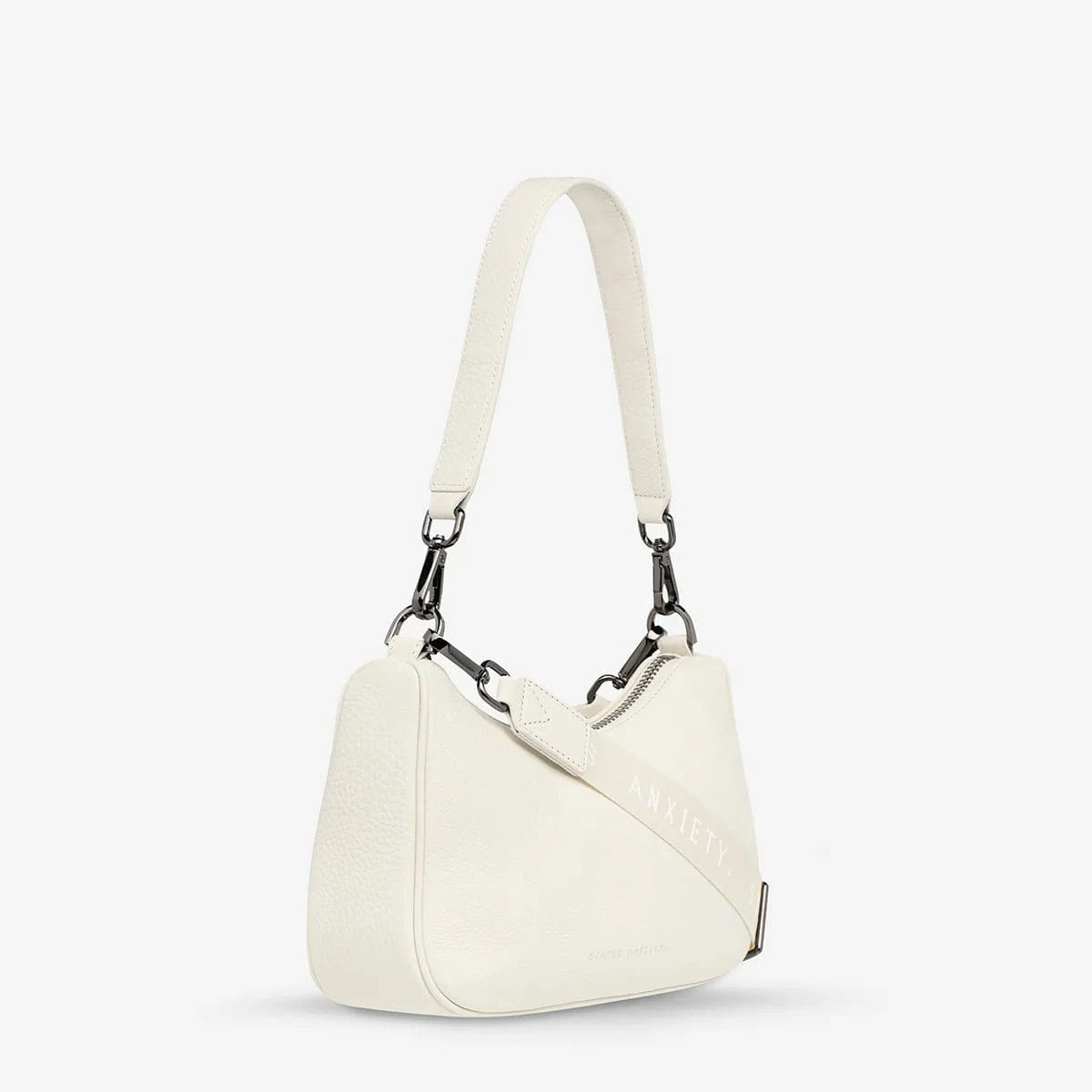 Status Anxiety Handbags - Small Status Anxiety | Look Both Ways - Chalk