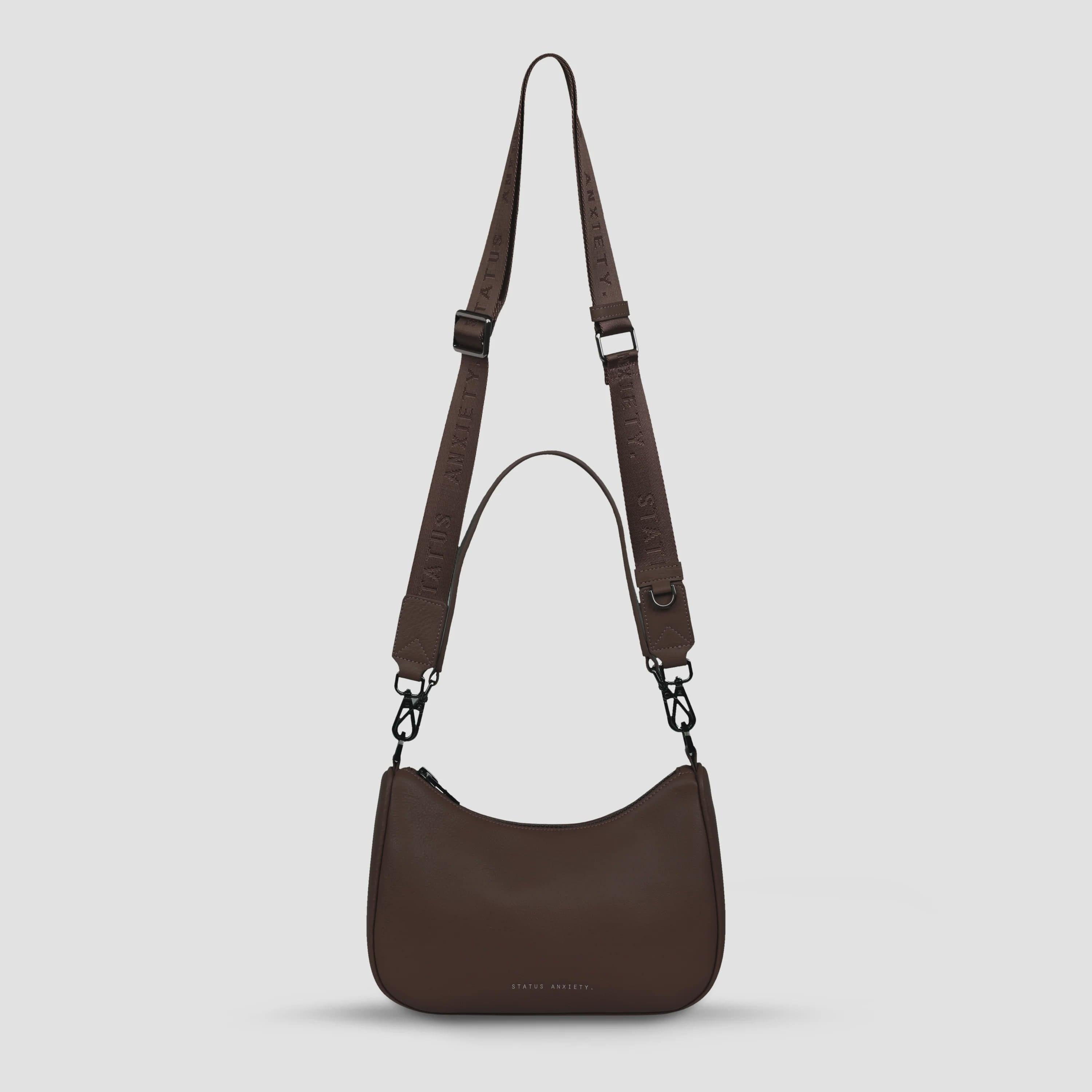 Status Anxiety Handbags - Small Status Anxiety | Look Both Ways - Cocoa