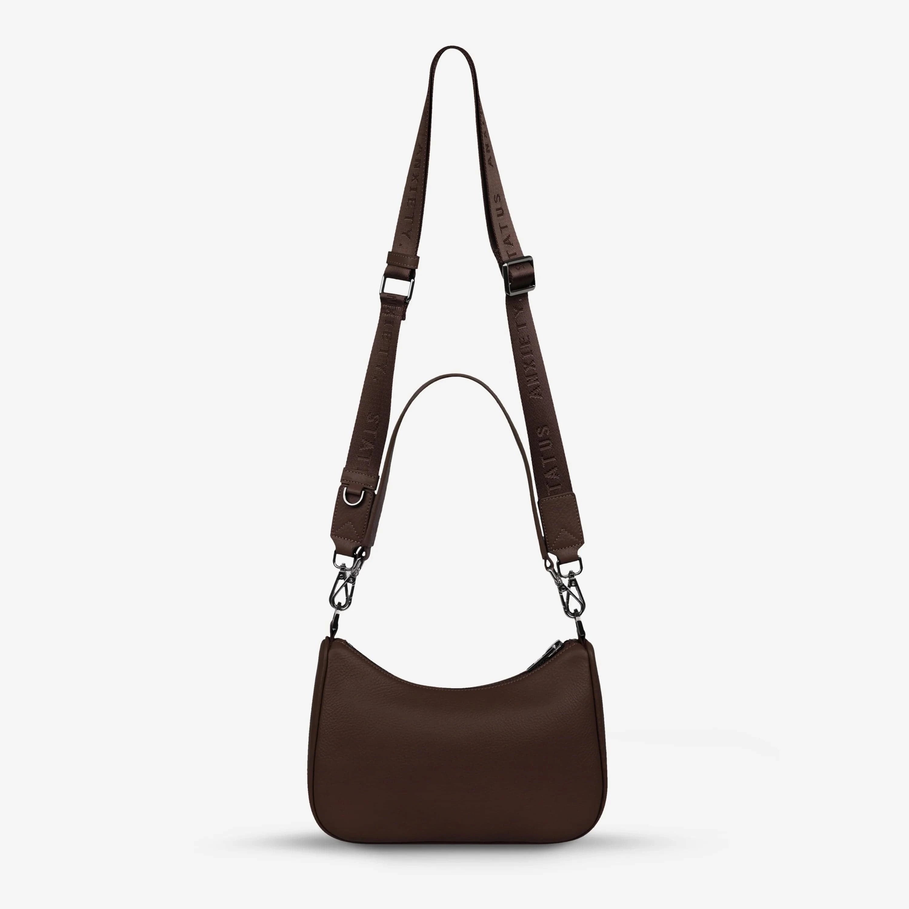 Status Anxiety Handbags - Small Status Anxiety | Look Both Ways - Cocoa