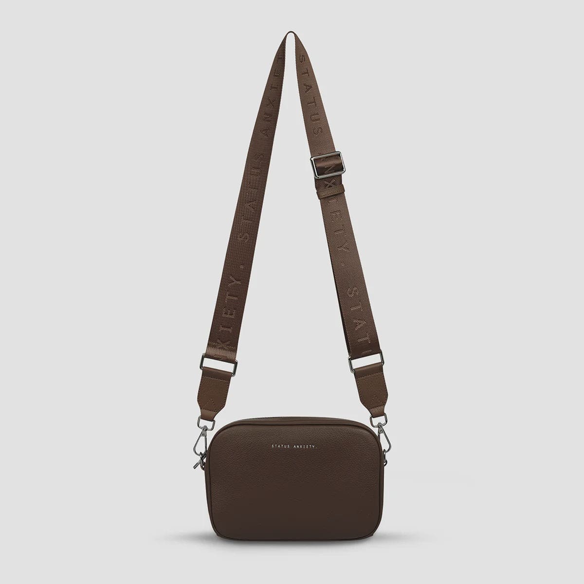 Status Anxiety Handbags - Small Status Anxiety | Plunder With Webbed Strap - Cocoa