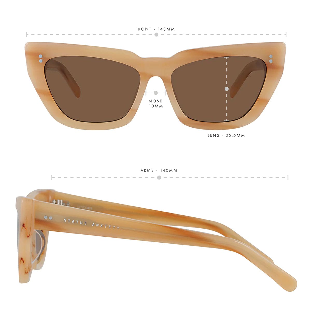 Status Anxiety Sunglasses Status Anxiety | Desolate Sunglasses - Blonde