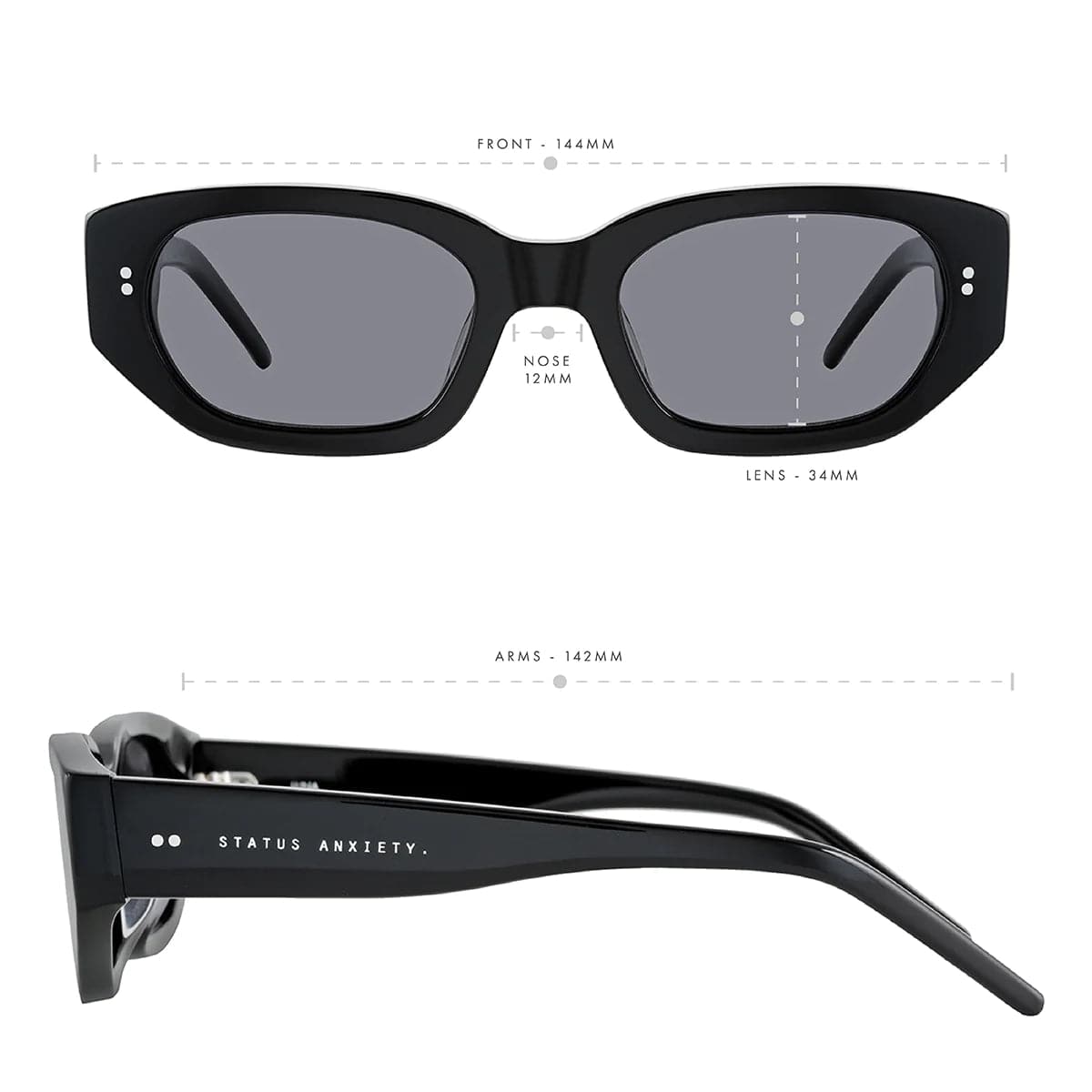 Status Anxiety Sunglasses Status Anxiety | Luna Sunglasses - Black