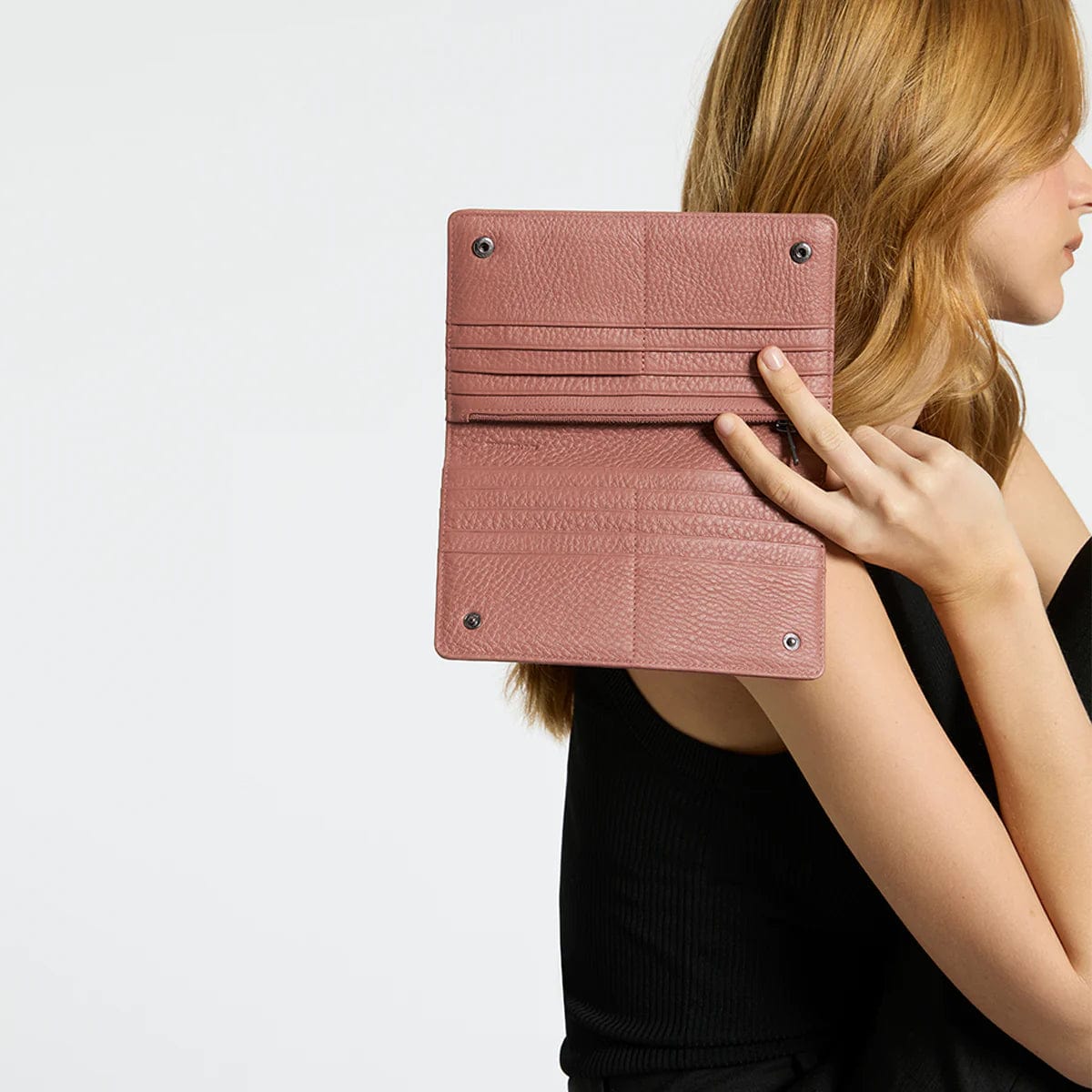 Status Anxiety Wallets Status Anxiety | Living Proof Wallet - Dusty Rose