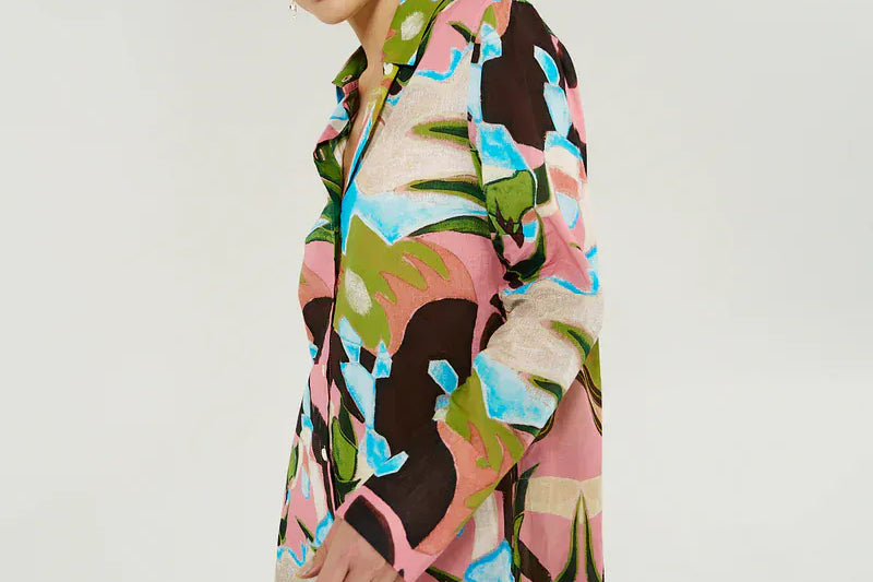 Summi Summi Dresses Ash Long Sleeve Shirt Dress - Wonderland