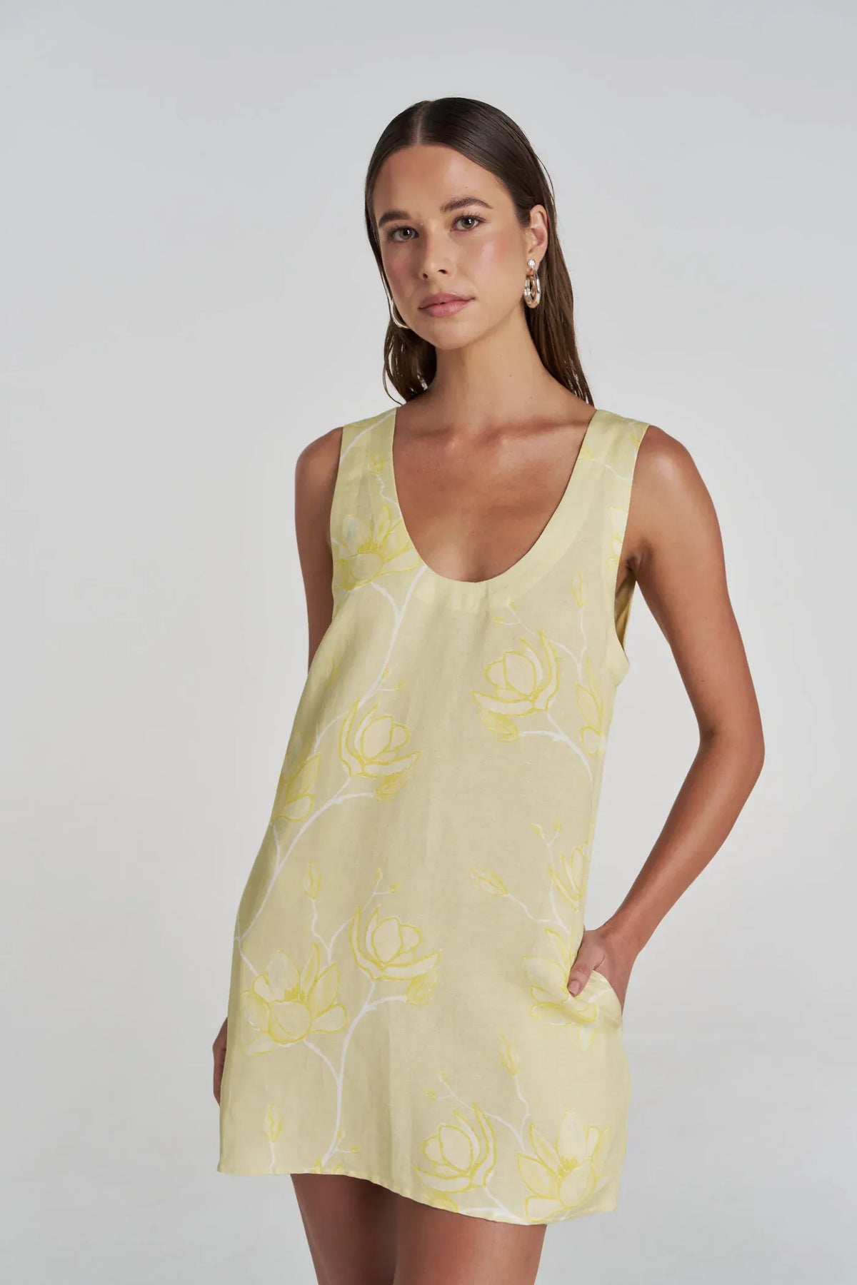 Summi Summi Dresses Flora Mini Dress - Magnolia
