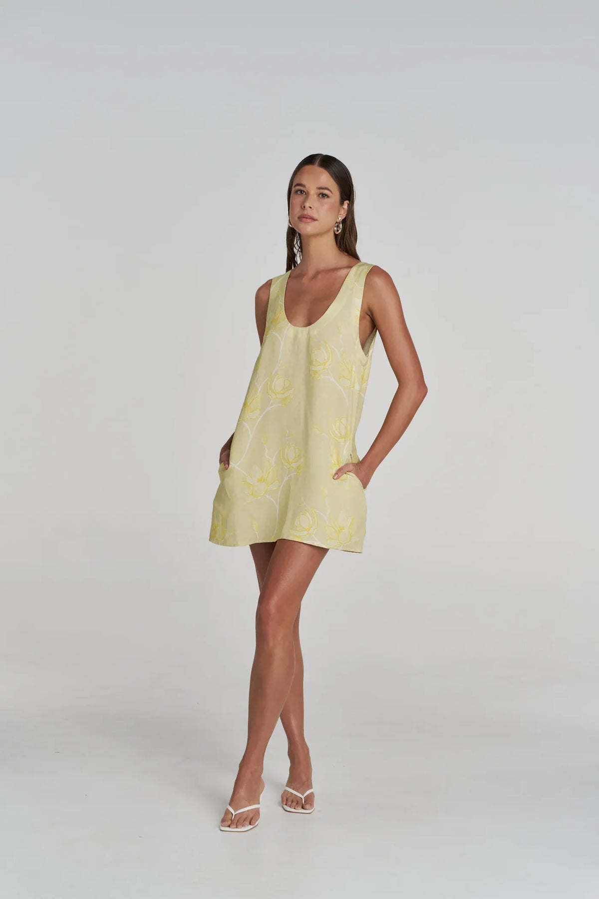 Summi Summi Dresses Flora Mini Dress - Magnolia