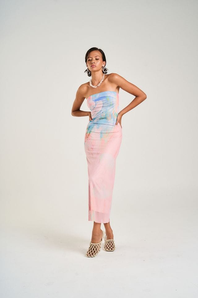Summi Summi Dresses Stapless Mesh Dress - Meduse Phase