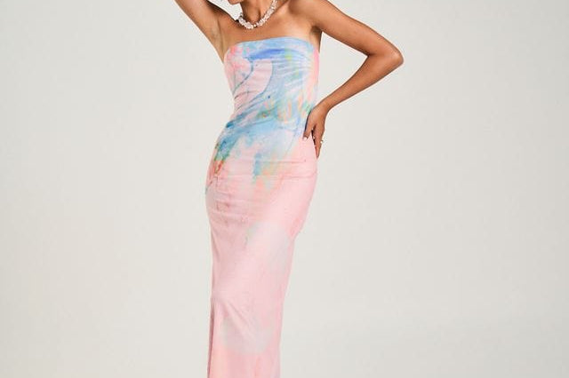 Summi Summi Dresses Stapless Mesh Dress - Meduse Phase