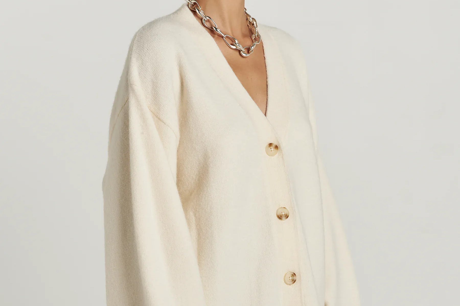 Summi Summi Knits Slouchy Cardigan - Vanilla