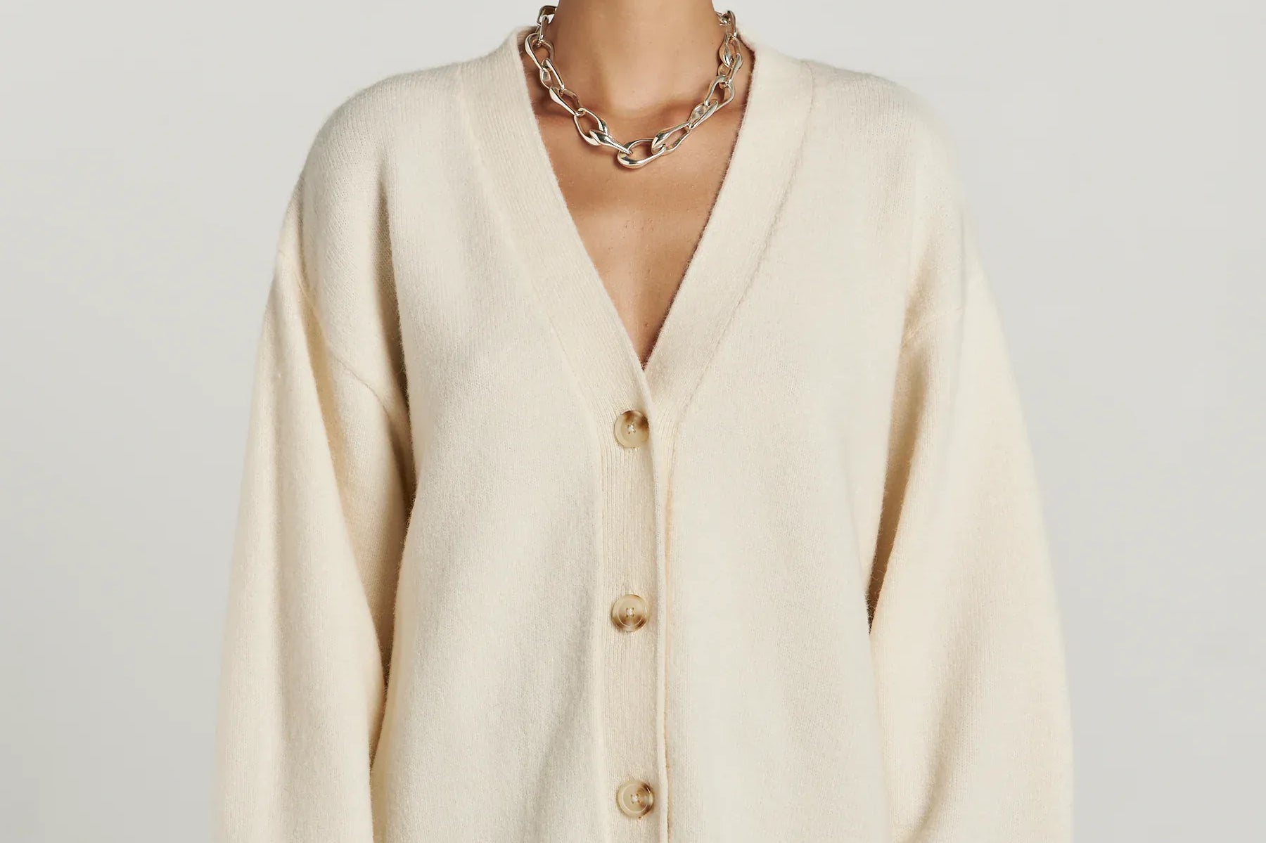 Summi Summi Knits Slouchy Cardigan - Vanilla