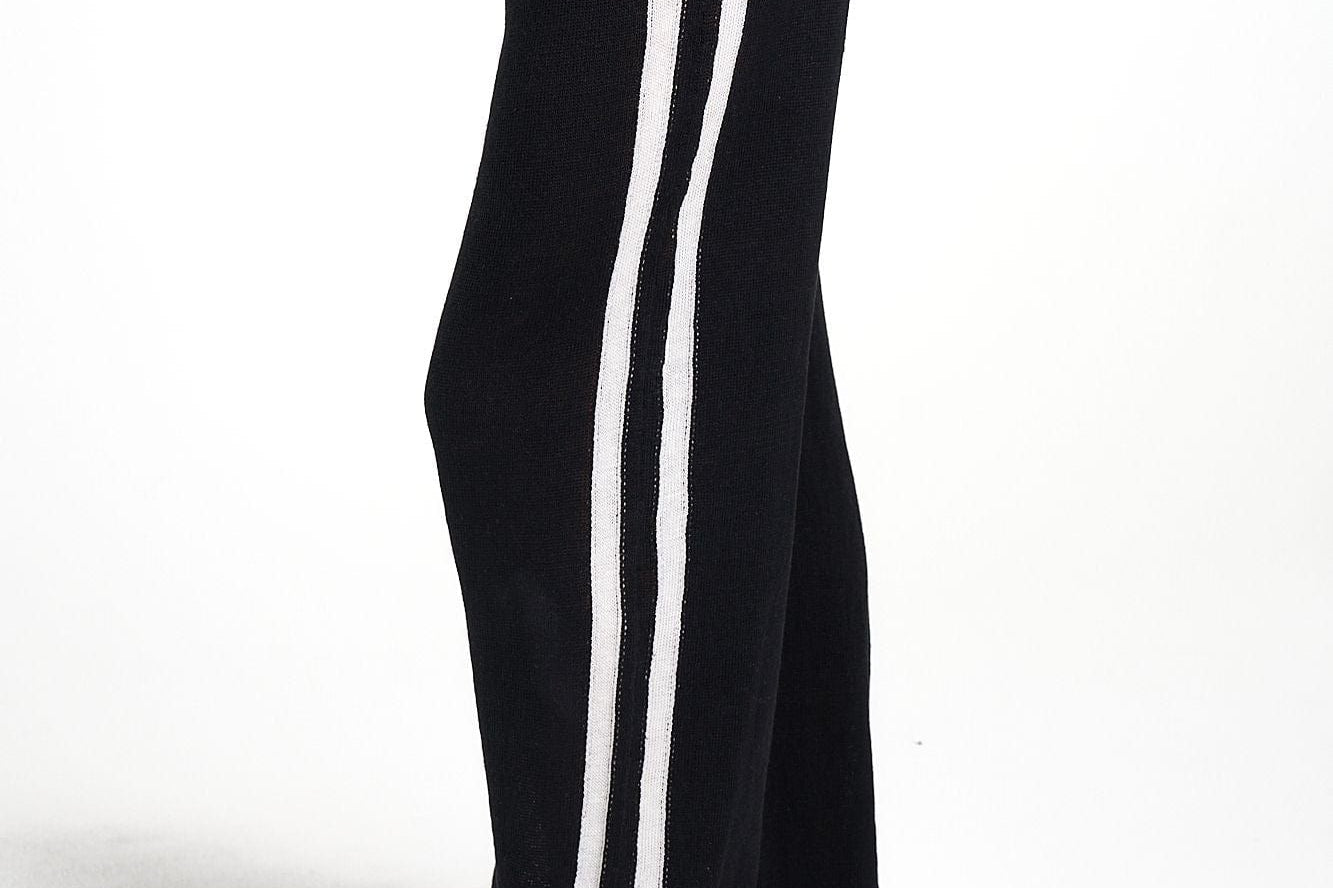 Summi Summi Pants - Casual Summi Summi | Knit Pants - Black/Cream Stripe