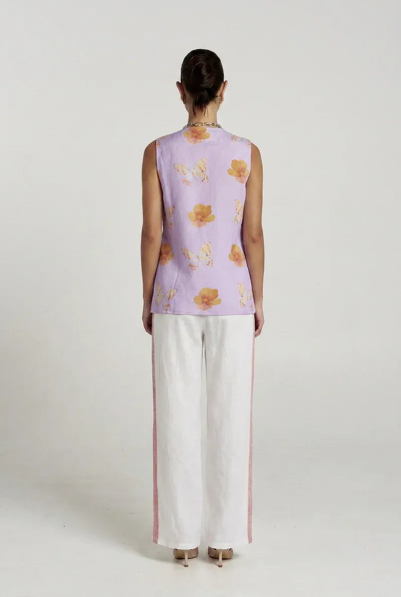 Summi Summi Pants Reverie Wide Leg Pant - White Reverie