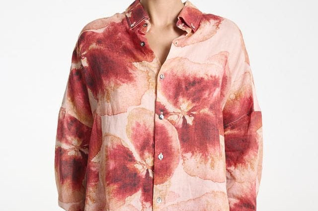 Summi Summi Shirts - Casual LS Oversized Shirt - Aloha