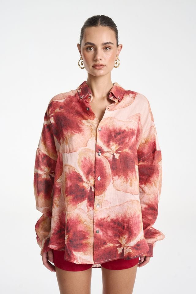 Summi Summi Shirts - Casual LS Oversized Shirt - Aloha