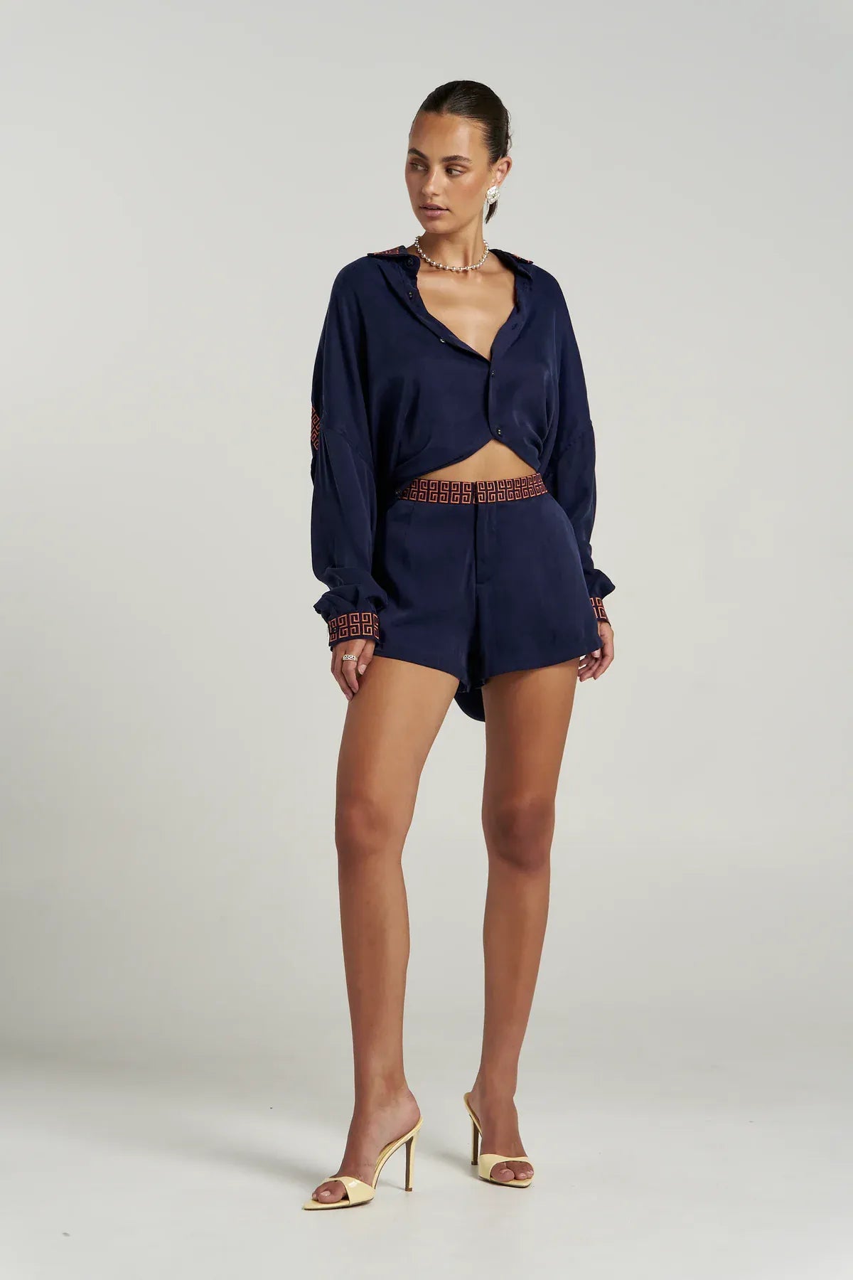 Summi Summi Shirts - Casual Sig LS Shirt - Navy