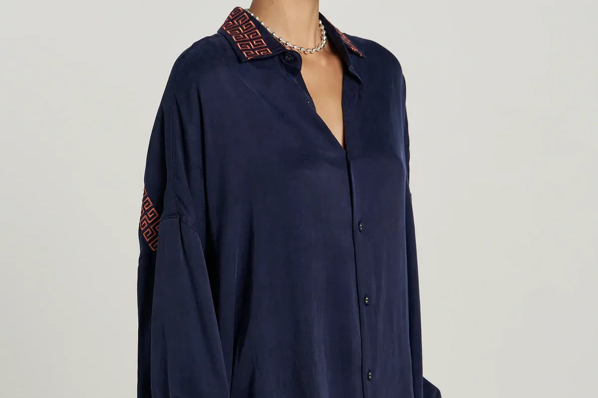 Summi Summi Shirts - Casual Sig LS Shirt - Navy