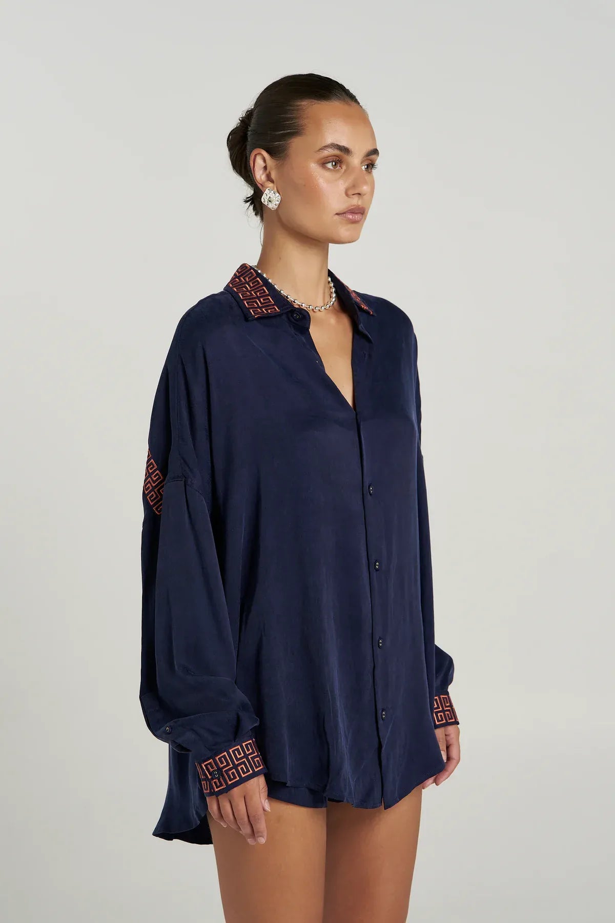 Summi Summi Shirts - Casual Sig LS Shirt - Navy