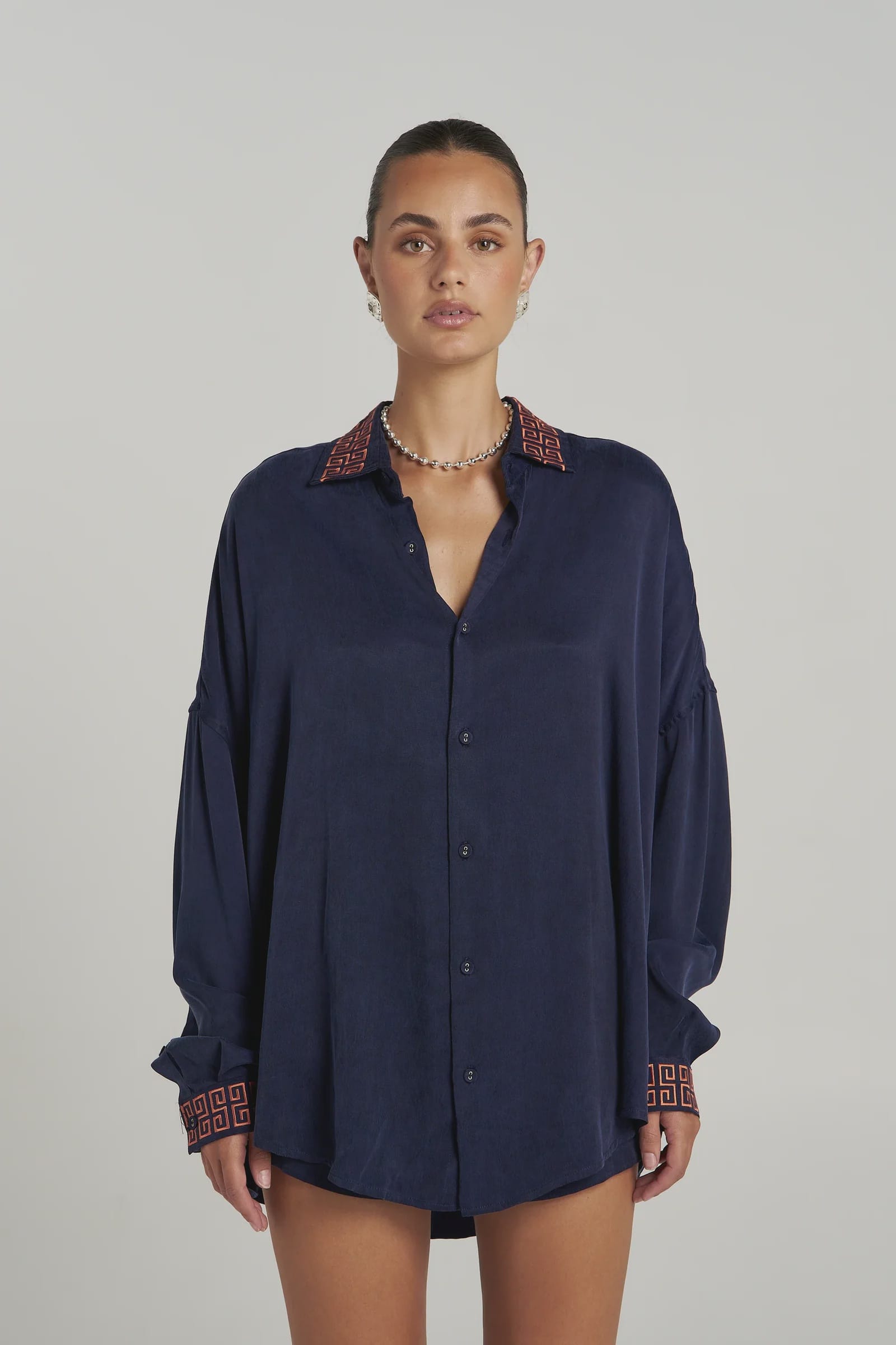 Summi Summi Shirts - Casual Sig LS Shirt - Navy